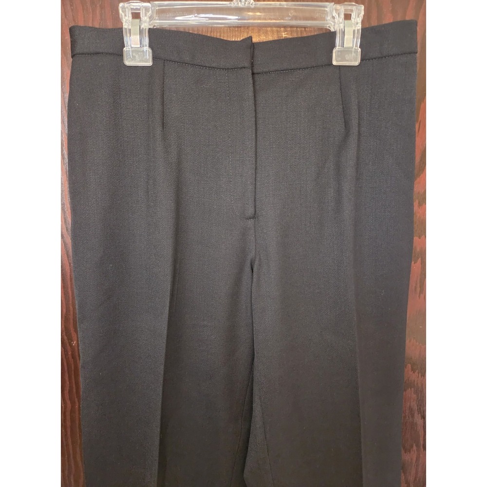 Vintage Ralph Lauren Wool Blend Black Straight Pants Petite Size 6 Classic EUC‎ - Picture 2 of 8